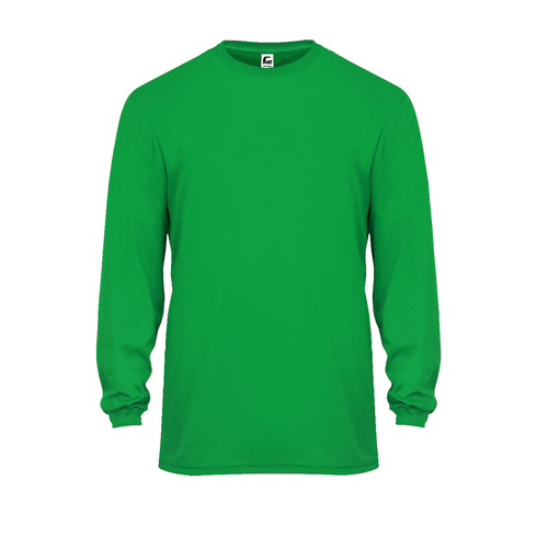 Badger Sport C2 L/S Tee (510400-001204), Color 'Kelly'